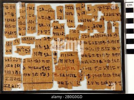 Ägypten, Manuskript, hieratisch, Papyrus, 18 x 24 cm, Griechisch-römische Zeit, Pillenzeit, Ägypten Stockfoto