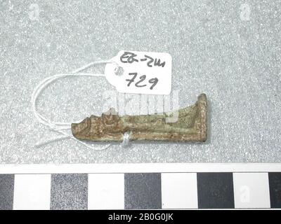 Statue, Horus, stehend, Amulett, gott, Faienz, 3,8 cm, Ägypten Stockfoto