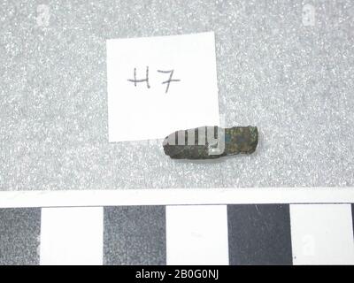 Statue, Horus, stehend, Amulett, gott, Stein (grün), H 1,5 cm (9 Stockfoto