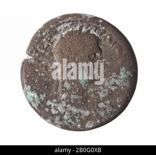 Coin, aes-33, Trajan, Vz: Trajanuskop r., [AUT KAIS Stockfoto
