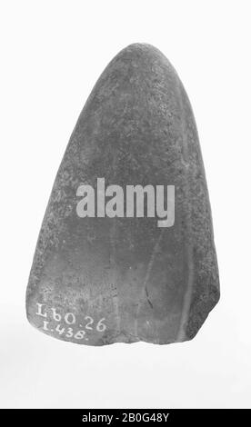 Polierter Meißel, Axt, Stein, 6,7 x 4,5 cm, Vorgeschichte -4000 Stockfoto