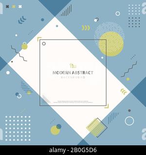 Abstraktes Kunstwerk mit minimalem Design mit geometrischer Vorlage deckt den Hintergrund ab. Dekorieren für Werbung, Poster, Grafiken, Vorlagendesign, Druck. Illustrationsvektor Stock Vektor