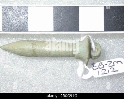 Papyrussäule, Amulett, Objekt, Faienz, 4,8 cm (1 7 Stockfoto