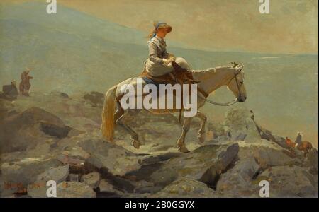 Winslow Homer, amerikanisch, zwischen 186-1910, The Bridle Path, White Mountains, ab dem Jahr 1868, Öl auf Leinwand, 24 1/8 x 38 Zoll. (61,3 x 96,5 cm Stockfoto