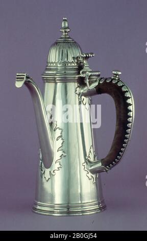 Anthony Nelme, Englisch, frei 1679/80; gestorben 1723, Kaffee, 1701/2, Silber und Holz, Höhe: 9 5/8 Zoll. (24,4 cm Stockfoto