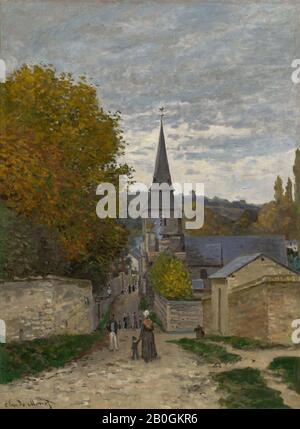 Claude Monet, Französisch, zwischen 1.50-1926, Straße in Sainte-Adresse, ab dem Jahr 1867, Öl auf Leinwand, 31 1/2 x 23 5/16 Zoll. (80 x 59,2 cm Stockfoto