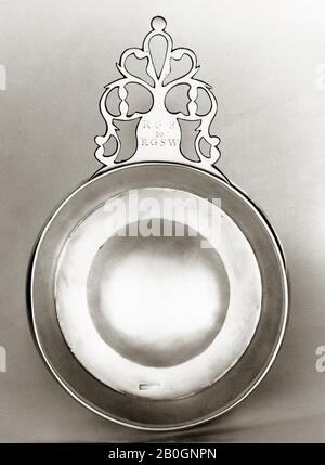 Paul Revere Jr., amerikanisch, 1735-181, Porringer, ca. 880, Silber, Gesamt: 5 x 1 7/8 x 7 3/4 Zoll (12,7 x 4,8 x 19,7 cm Stockfoto