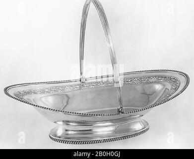 John Emes, Englisch, 1762-1800er, Basket, 1803/4, Silber, 11 1/16 x 15 5/8 x 10 5/8 Zoll. (28,1 x 39,7 x 27 cm Stockfoto