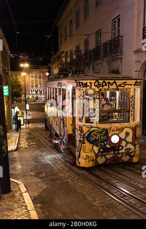 Die Straßen von Lissabon, Portugal. Stockfoto