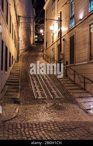 Die Straßen von Lissabon, Portugal. Stockfoto