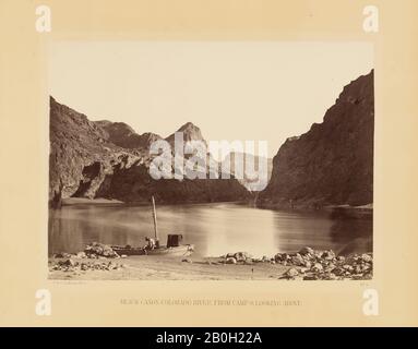 Timothy H. O'Sullivan, American or Irish, c. 1840-1882, Black Caňon, Colorado River, Aus Camp 8, Looking Above, 1871, Albumen drucken aus gewachsten Papier negativ, 8 - 10 7/8 Zoll. (20,3 - 27,6 cm Stockfoto