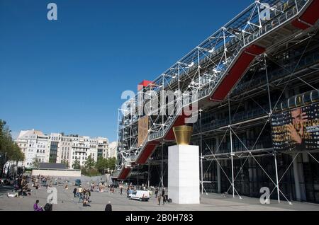 Centre Georges Pompidou, Beaubourg, Paris , Ile de France, France Stockfoto
