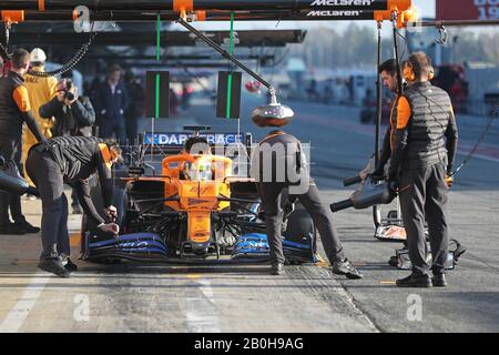 Barcelona, Spanien. Februar 2020. Februar 2020; Circuit De Barcelona, Barcelona Catalunya, Katalonien, Spanien; Formel-1-Test Vor der Saison; McLaren, Lando Norris Credit: Action Plus Sports Images/Alamy Live News Stockfoto