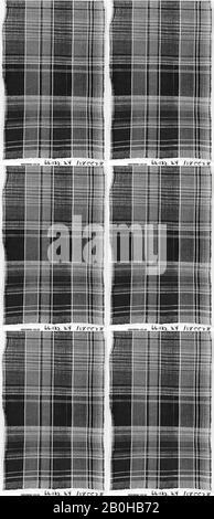 Stück, Japan, 19. Jahrhundert, Japan, Baumwolle, Seide, 64 1/2 x 13 3/8 Zoll (163,83 x 34 cm), Textil-Dyed Stockfoto