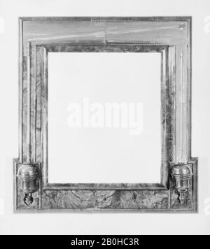 John Patrick, Diagonalbarometer und Thermometer, Britisch, London, John Patrick, Ca. 1715, Britisch, London, Holz, Walnussfurnier, 41 1/2 × 39 3/4 Zoll. (105,4 × 101 cm), wissenschaftliche Instrumenten-Barometer und Thermometer Stockfoto