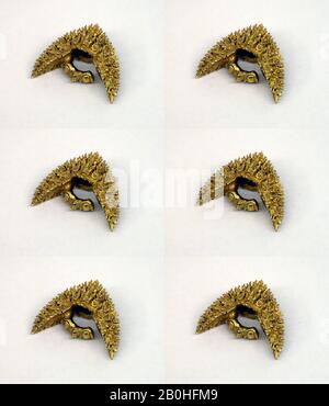 Ohrenschmuck, Indonesien (Java), Ostjavanische Periode, Datum Des Letzten Viertels des 10.-letzten Viertels des 15. Jahrhunderts, Indonesien (Java), Gold, H. 1 1/16 Zoll. (2,7 cm), Schmuck Stockfoto