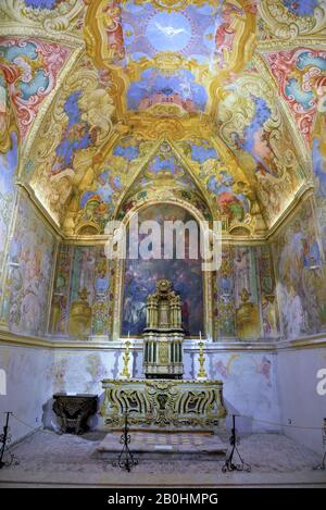 Innenansicht der Kirche san Cataldo 24. September 2019 Erice Sizilien-Italien Stockfoto