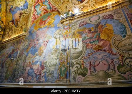 Innenansicht der Kirche san Cataldo 24. September 2019 Erice Sizilien-Italien Stockfoto