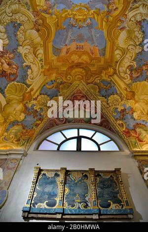 Innenansicht der Kirche san Cataldo 24. September 2019 Erice Sizilien-Italien Stockfoto