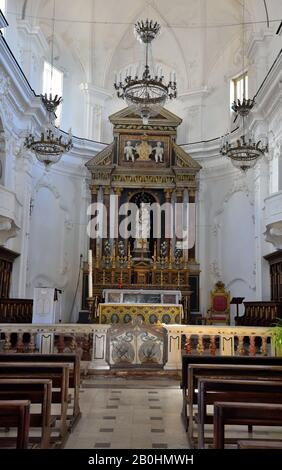 Innenansicht der Kirche san Cataldo 24. September 2019 Erice Sizilien-Italien Stockfoto