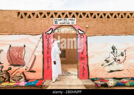 Marokko, Sorrundung von Taouz, traditionelles Restaurant Stockfoto