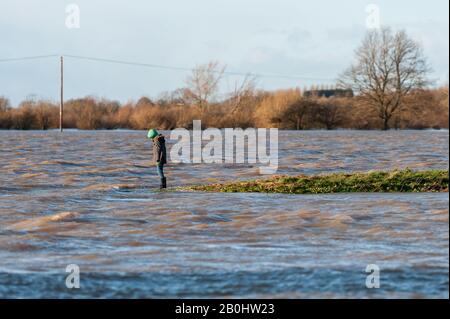 Tewksbury Winter Floods, Ende 2019. Stockfoto