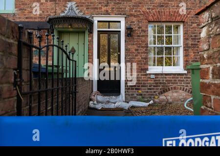 Tewksbury Winter Floods, Ende 2019. Stockfoto