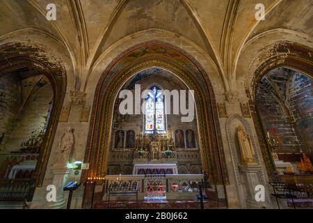 Seitenkapelle von asilica Sainte-Pierre, Avignon, Provence Stockfoto