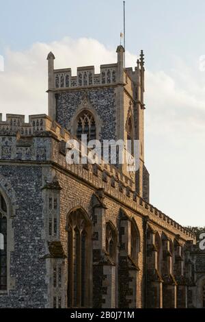 Kirche in Stratford-St-Mary, Suffolk Stockfoto