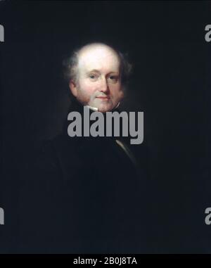 Henry Inman, Martin Van Buren, American, Henry Inman (American, Utica, New York 1801-1846 New York), CA. 187-38, amerikanisch, Öl auf Leinwand, 30 3/4 x 25 1/2 Zoll (78,1 x 64,8 cm), Gemälde Stockfoto