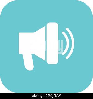 Einfaches UI Glyph Symbol Design Image. Kann auch für die Benutzeroberfläche verwendet werden. Geeignet für mobile Apps, Web-Apps und Printmedien. Stockfoto