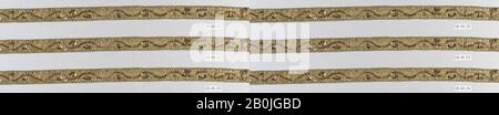 Galloon, Französisch, Ende des 18. Bis Anfang des 19. Jahrhunderts, Französisch, Metallgewinde, 1,3 x 132,1 cm, Textil-Besatz Stockfoto