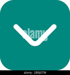 Einfaches UI Glyph Symbol Design Image. Kann auch für die Benutzeroberfläche verwendet werden. Geeignet für mobile Apps, Web-Apps und Printmedien. Stockfoto