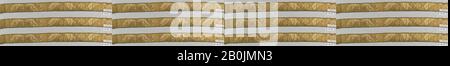 Galloon, Französisch, Anfang des 19. Jahrhunderts, Französisch, Seide und Metallfaden, 14 x 1 Zoll, 35,6 x 2,5 cm, Textil-Besatz Stockfoto