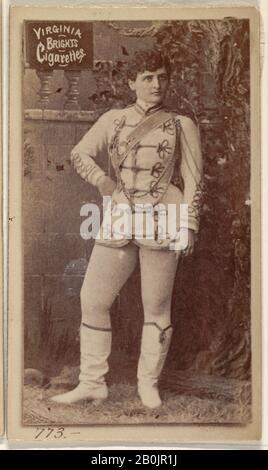 Herausgegeben von allen & Ginter, Karte 773, aus der Schauspielerserie (N45, Typ 2) für Virginia Brights Cigarettes, Ca. "Alben", Foto, Blatt: 2 3/4 x 1 3/8 Zoll (7 x 3,5 cm Stockfoto