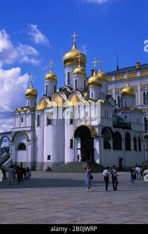 RUSSLAND, MOSKAU, IM KREML, MARIÄ-VERKÜNDIGUNGS-KATHEDRALE Stockfoto