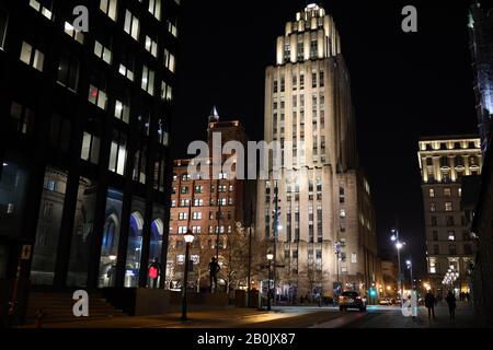 Altstadt bei Nacht Stockfoto