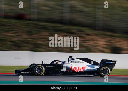 Barcelona, Spanien. Februar 2020. Motorsport: FIA-Formel-1-Weltmeisterschaft 2020, Preseason Testing in Barcelona, #8 Romain Grosjean (FRA, Haas F1 Team), Credit: Dpa / Alamy Live News Stockfoto