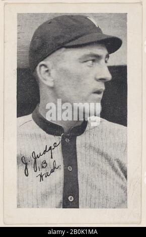 J. Richter, 1 B Washington, von Baseball-Streifenkarten (W575-2), CA. 1921-22, Kommerzieller Fotolithograph, Blatt: 3 7/16 × 2 3/16 Zoll (8,7 × 5,5 cm Stockfoto