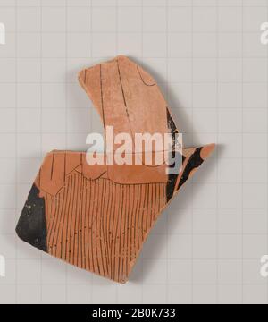 Terrakotta-Fragment eines Stamnos (jar), Griechisch, Attisch, Klassik, Datum 460-440 v. Chr., Griechisch, Attisch, Terrakotta; rotfigurige Vasen Stockfoto