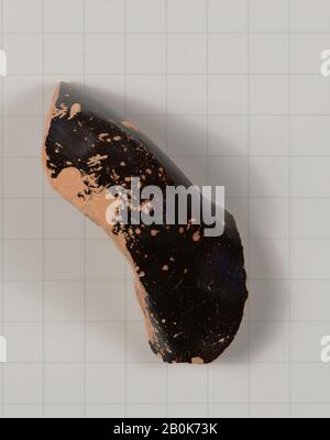 Terrakotta-Fragment eines Stamnos (jar), Griechisch, Attisch, Klassik, Datum 470-450 v. Chr., Griechisch, Attisch, Terrakotta; rotfigurige Vasen Stockfoto