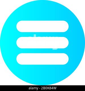 Einfaches UI Glyph Symbol Design Image. Kann auch für die Benutzeroberfläche verwendet werden. Geeignet für mobile Apps, Web-Apps und Printmedien. Stockfoto