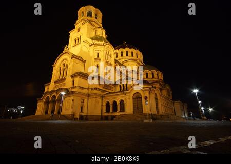 Kathedrale Von Sofia Aleksandar Nevski - Isometrischer Blick Stockfoto