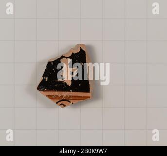 Euhronios zugeschrieben, Terrakotta-Fragment eines Stamnos (jar), Griechisch, Attisch, Archaisch, Datum 520-510 v. Chr., Griechisch, Attisch, Terrakotta; rotfigurig, Vasen Stockfoto