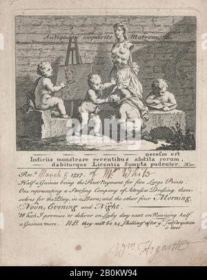 William Hogarth, Boys Peeping at Nature, William Hogarth (British, London 1697-1764 London), 1737, Radierung, Blatt: 6 15/16 × 5 7/16 in. (17,6 × 13,8 cm Stockfoto