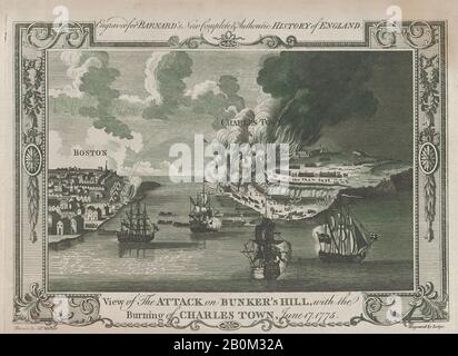 Nach Pierre Charles Canot, Southwest View of the City of New York in Nordamerika, Nach Pierre Charles Canot (Französisch, Paris 1710-1777 Kentish Town, London (aktives England)), Nach Kapitän Thomas Howdell von der Royal Artillery (Britisch, 18. Jahrhundert), Ende 18. Jahrhundert, Radierung, Blatt: 5 3/16 x 8 1/4 Zoll. (13,2 x 21 cm), Platte: 4 1/2 x 7 7/16 Zoll (11,4 x 18,9 cm), Ausdrucke Stockfoto