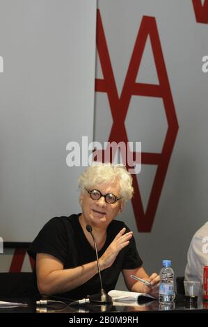 Franco Berardi, italienischer Schriftsteller, Philosoph und Aktivist, JOURNÉES PHILOSOPHIQUES - Jean-Luc Nancy L'athéisme en commun. la créativité métaphysique Stockfoto