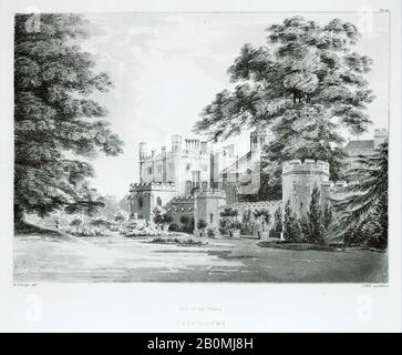 John Britton, The History and Description of Cassiobury Park, Hertfordshire, the Seat of the Earl of Essex, John Britton (British, Kington St. Michael, 177on-1857 London (?)), After Joseph Mallord William Turner (British, London 1775-1851 London), After Augustus Welby Northmore Pugin (Britisch, London von 183-185-Ramsgate), Nach Henry Edridge, British Paddington, Paddington (Paddington, Middlesex, 1767-184 London), Nach William Alexander (Britisch, Maidstone, Kent 1767-184 Maidstone, Kent), Nach François Huet Villiers (Französisch, 1771-18367), Nach William Henry Hunt (Britisch, London, 1701-1864 London), Nach Anthony van Stockfoto