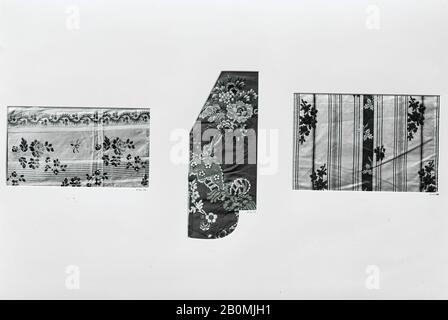 Stück, Französisch, 18. Jahrhundert, Französisch, Seide, 25,4 x 15,2 cm (10 x 6 Zoll), Textil-Woven Stockfoto