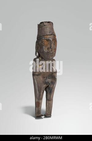 Figurin, Inka, 1400-1533, Ecuador, Peru, Bolivien, Chile oder Argentinien, Inka, Silber, H. 2 7/16 Zoll. (6,2 cm Stockfoto